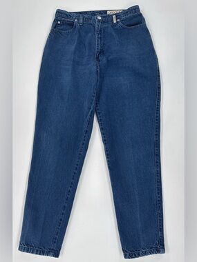 Vintage 90s Sasson Mom Jeans Womens Blue Denim High Waist Tapered Relaxed 31x29